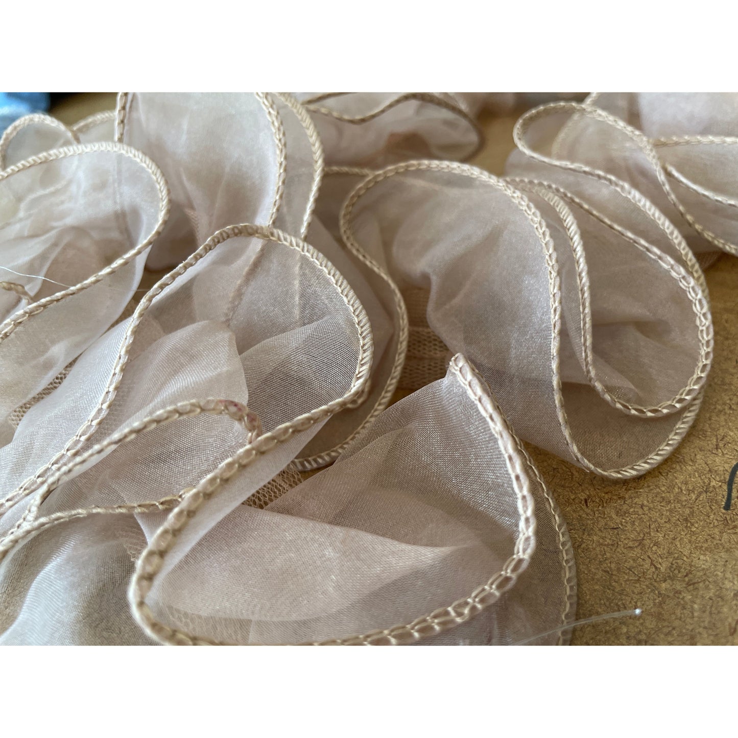 Organza and ruffles (trim)