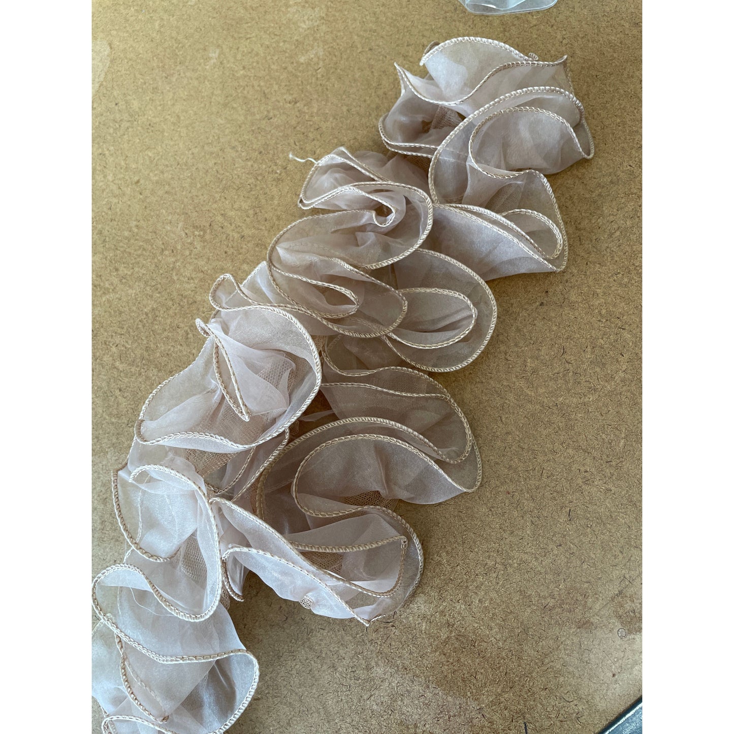 Organza and ruffles (trim)