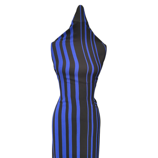 Sally Stripes Blue/Black (fabric)
