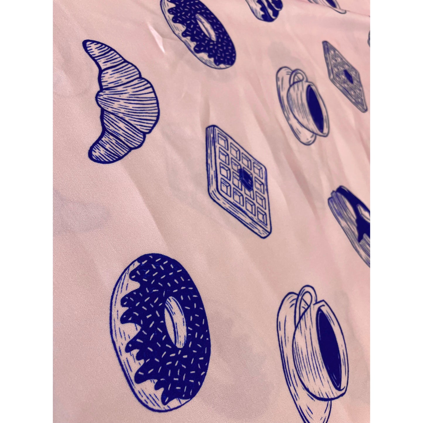 Donut and coffee print (fabric)