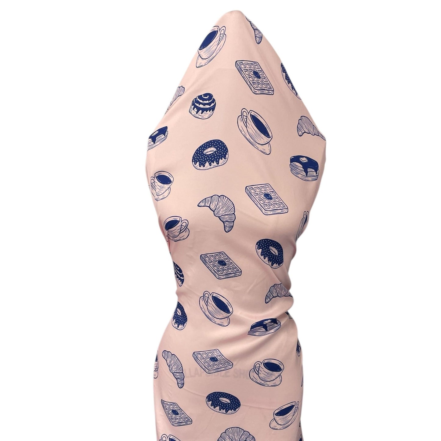 Donut and coffee print (fabric)