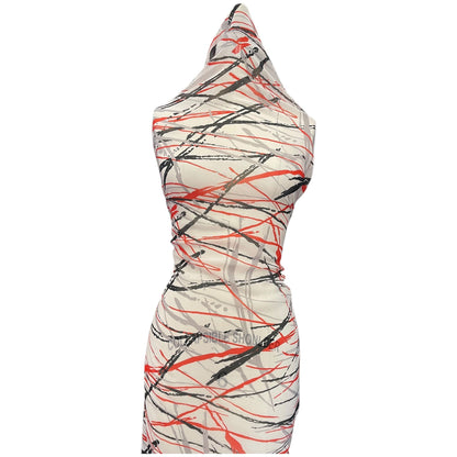 Artsy scene Red/Blk (fabric)