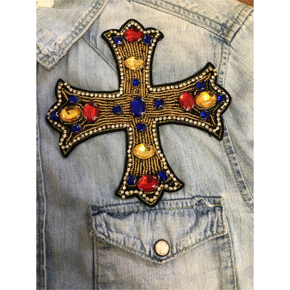 Cross Red/Gold (patch)